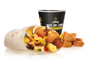 Carl's jr Loaded Breakfast Burrito Combo