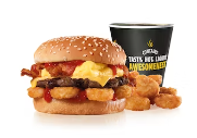 Carl's jr Breakfast Burger Combo